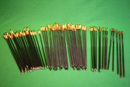 APPROX 70 X ARCHERY ARROWS VARIOUS SIZES AND MAKES TO INCLUDE ARMEX,