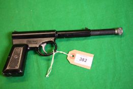 A "THE GAT" AIR PISTOL - (ALL GUNS TO BE INSPECTED AND SERVICED BY QUALIFIED GUNSMITH BEFORE USE) -