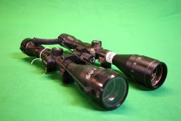 2 X WALTHER RIFLE SCOPES TO INCLUDE 6X42 WITH MOUNTS AND 6X42 WITH MOUNTS LAZER AND TORCH