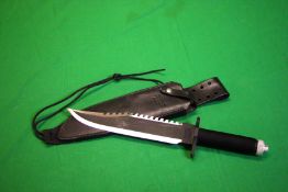 A RAMBO FIRST BLOOD PART 2 SURVIVAL KNIFE - COLLECTION ONLY