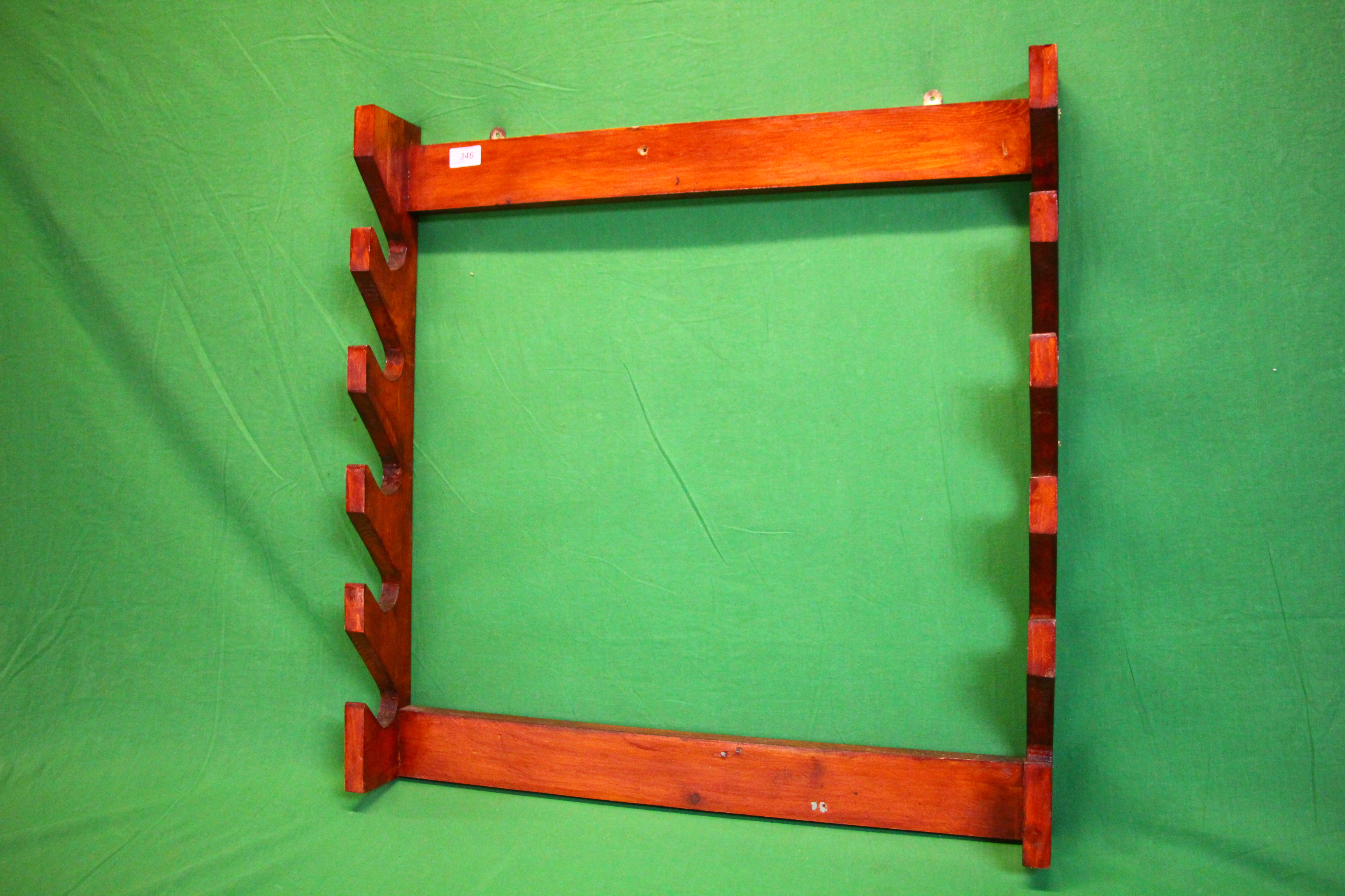 WOODEN RIFLE RACK (FIVE GUN CAPACITY)