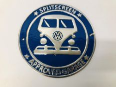 (R) VW SPLIT SCREEN PLAQUE