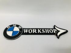 (R) BMW WORKSHOP ARROW PLAQUE