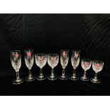 4 X BOXED SETS OF ROYAL ALBERT DRINKING GLASSES COMPRISING 2 SHERRY GLASSES 847242,