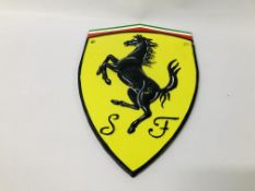 (R) FERRARI PLAQUE