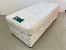 A MILLBROOK FINE BRITISH BEDS 'BARONESS' SINGLE DIVAN BED