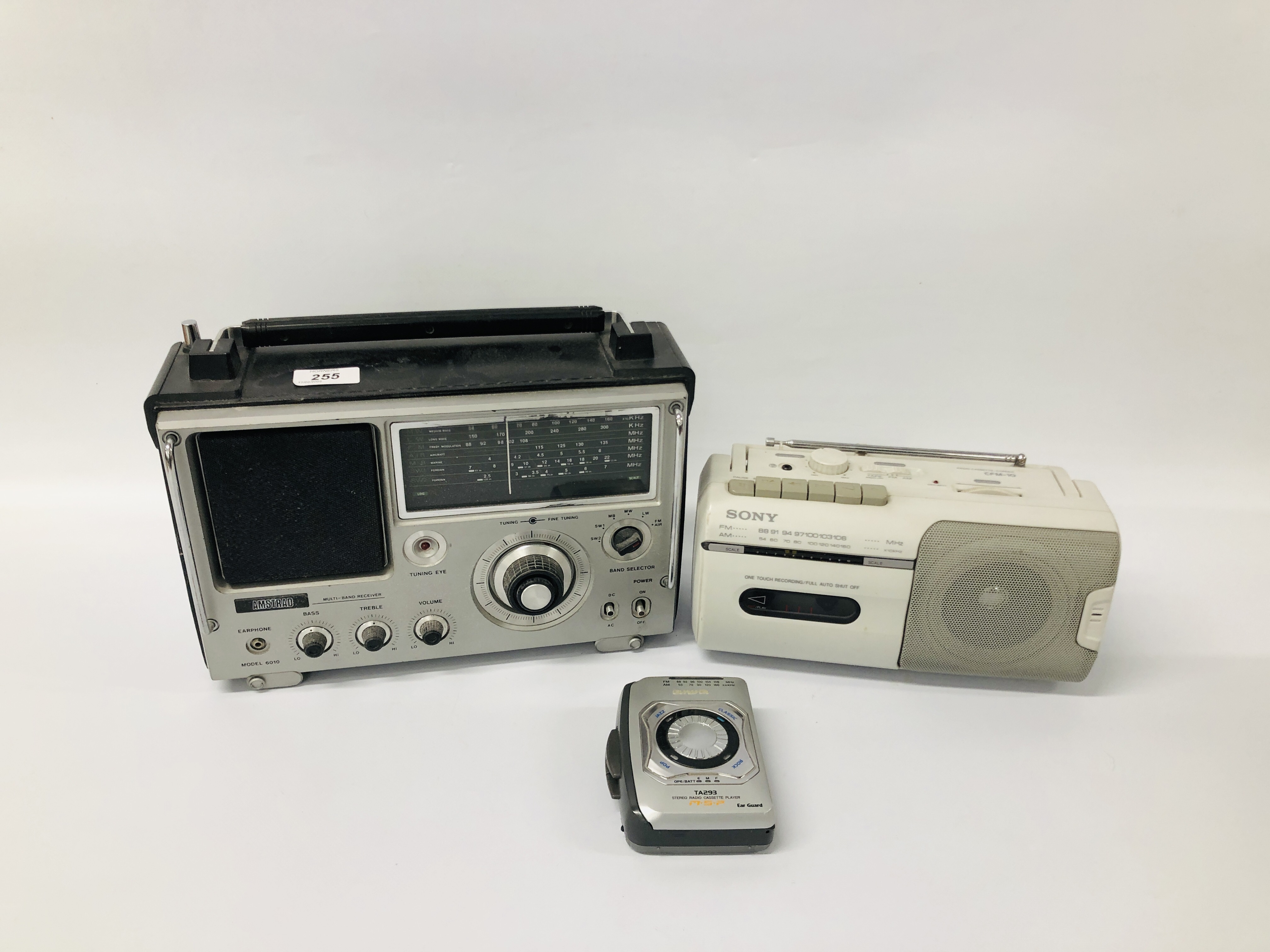 AMSTRAD MULTI-BAND RECEIVER, AIWA STEREO RADIO CASSETTE PLAYER MODEL NO.