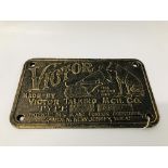 (R) HMV VICTOR PLAQUE