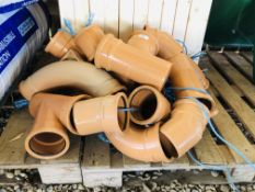 16 X ASSORTED AS NEW OSMA 110MM UNDERGROUND PIPE FITTINGS