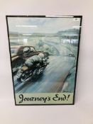 JOURNEYS END MOTORCYCLE POSTER