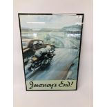 JOURNEYS END MOTORCYCLE POSTER