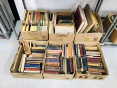 6 X BOXES OF ASSORTED ANTIQUE BOOKS TO INCLUDE MILTONS PARADISE LOST,