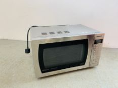 A PANASONIC STAINLESS STEEL INVERTER MICROWAVE OVEN - SOLD AS SEEN