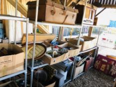 10 BOXES OF ASSORTED HOUSEHOLD AND VINTAGE EFFECTS TO INCLUDE TABLEWARES, GLASSWARES,