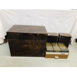 CUSTOM RECORD TRUNK CONTAINING A QUANTITY OF MIXED RECORDS,