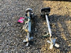 TWO VINTAGE SEAGULL OUT BOARD BOAT ENGINES SHORTSHAFT A/F AND LONGSHAFT - SOLD AS SEEN.