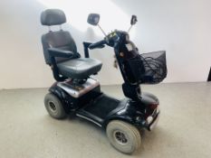 A SHOP RIDER DELUXE MOBILITY SCOOTER WITH CHARGER AND KEYS - SOLD AS SEEN