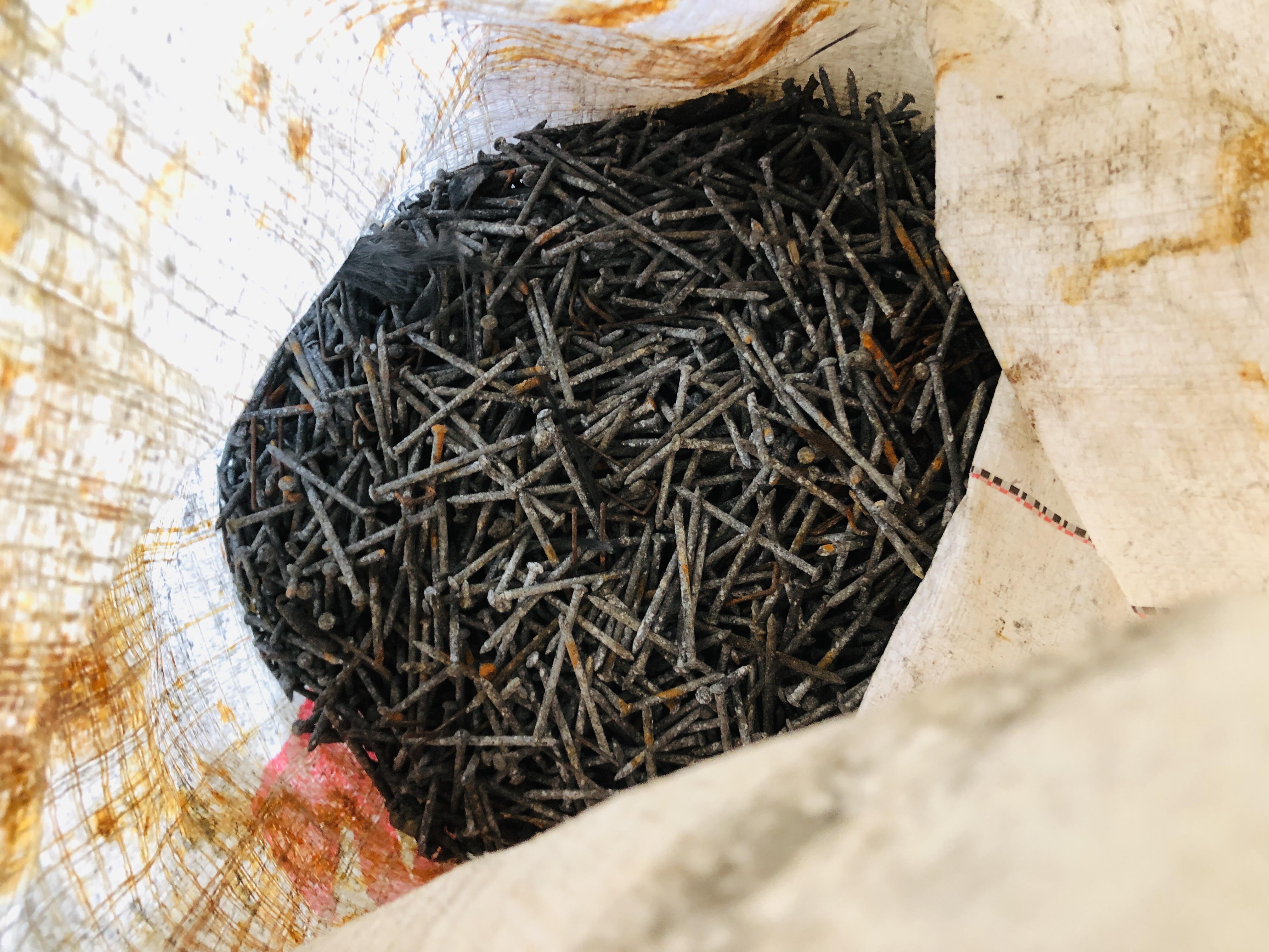 4 X LARGE BAGS OF 50MM PASIFIED NAILS - Image 2 of 2