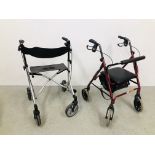 TWO FOUR WHEEL FOLDING WALKING AIDS