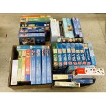 6 X BOXES OF ASSORTED BOXED PUZZLES AND A FOLIO FOLDER