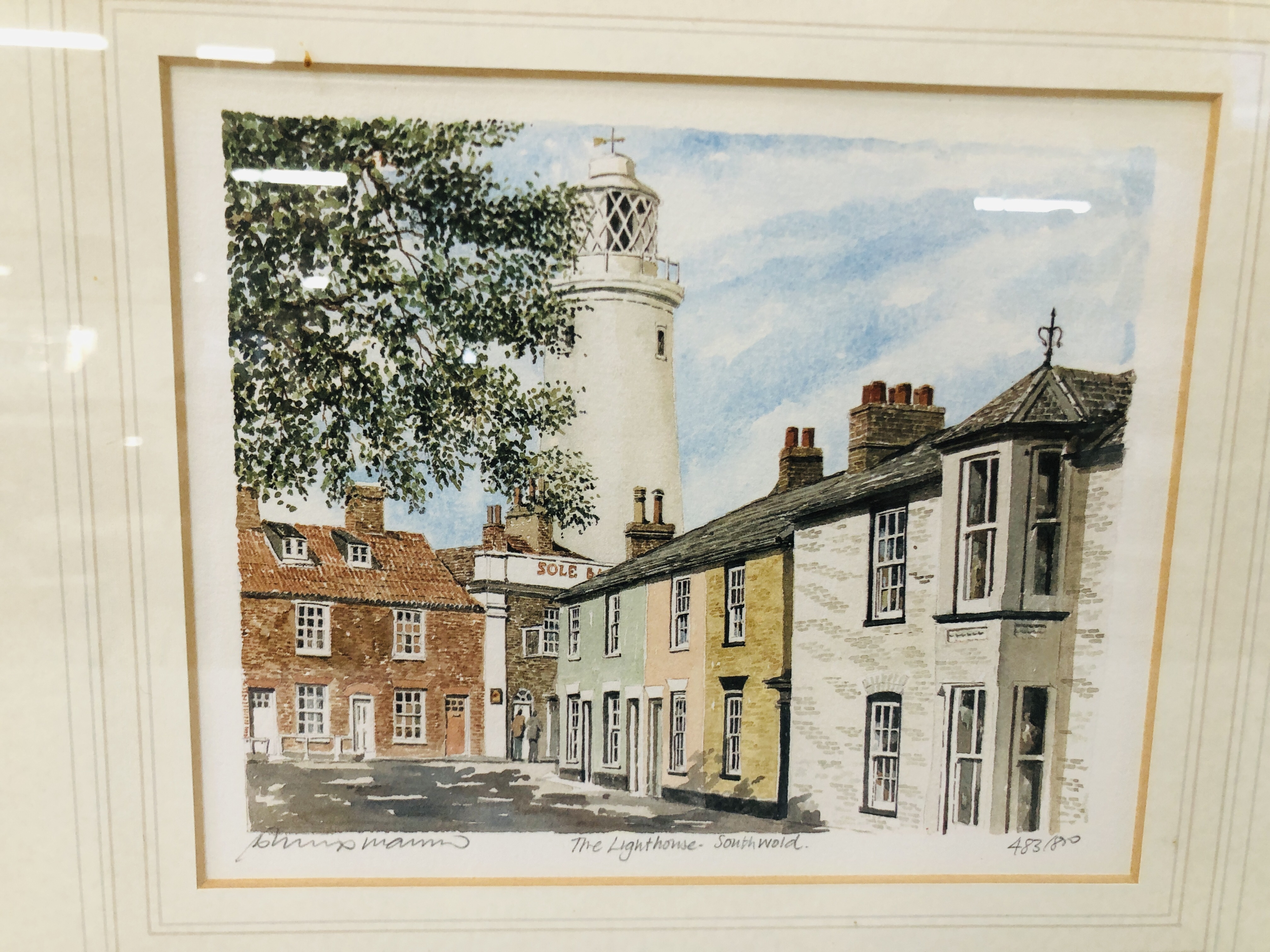7 X ASSORTED LIMITED EDITION PRINTS TO INCLUDE "THE LIGHTHOUSE - SOUTHWOLD" 483 / 800. - Image 13 of 13