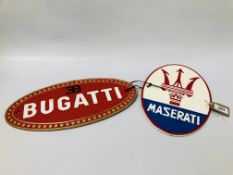 (R) BUGATI & MASERAT PLAQUES