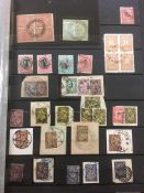 BULGARIA: STOCKBOOK WITH A POSTMARK COLLECTION, MANY ON PIECES, A FEW COVERS AND CARDS, ETC.