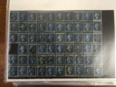 GB: BINDER WITH AN EXTENSIVE COLLECTION USED 1858-79 2d PLATE 9, PARTIALLY SORTED BY LETTERING,