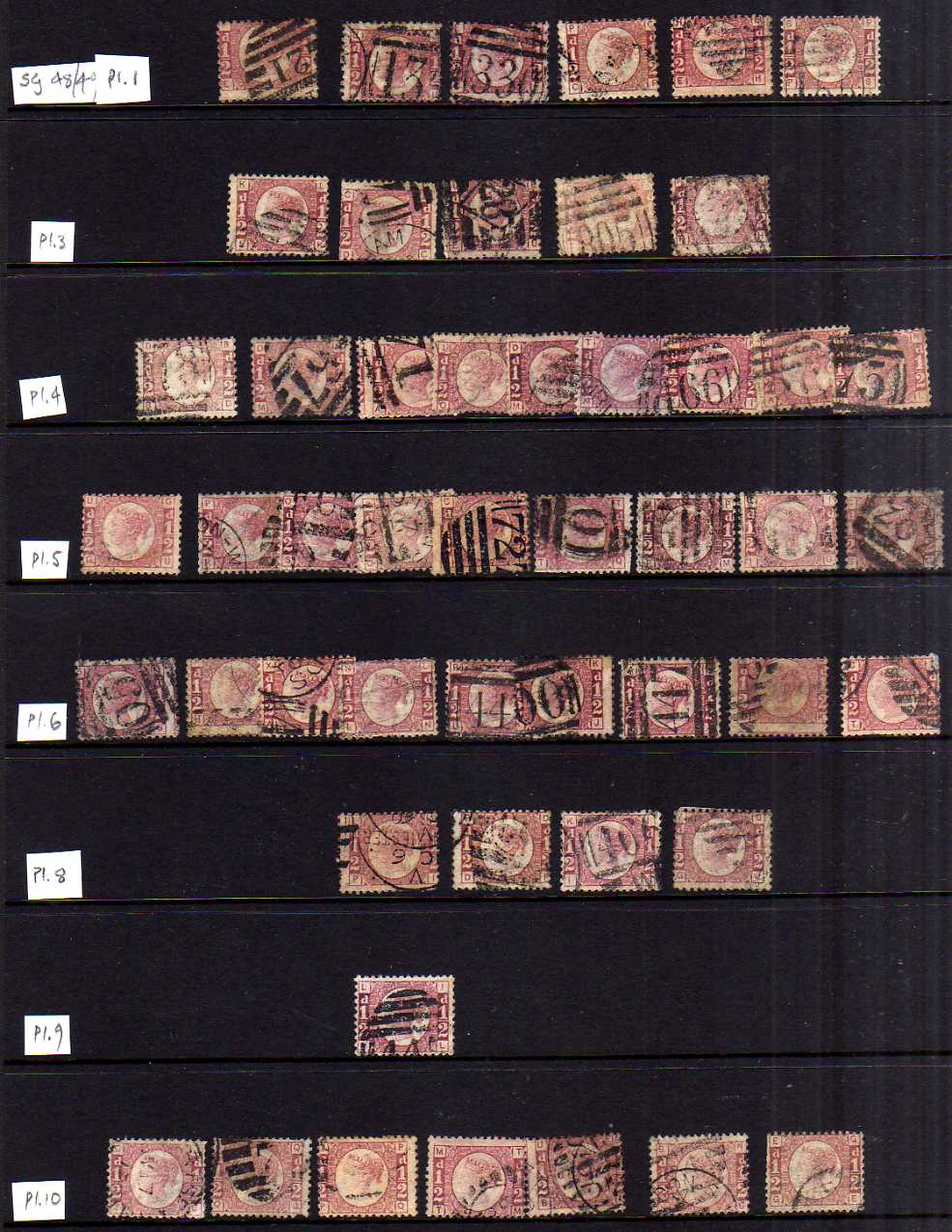 GB: 1870 ½d BANTAMS AND 1½d USED SELECTION INCLUDING ½d PLATE 9 (FAULTS), A FEW ON PIECES OR COVERS, - Image 4 of 6