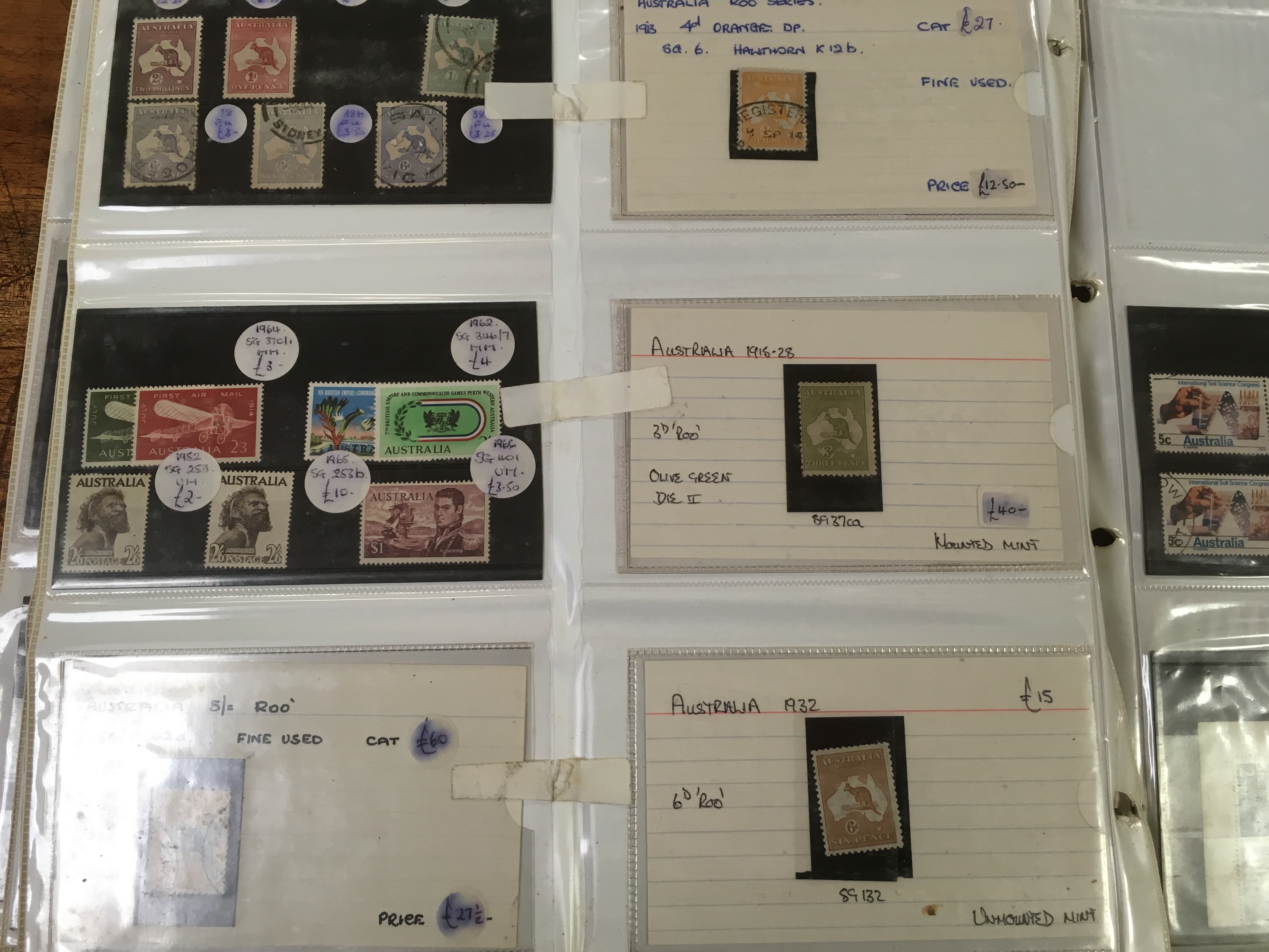 AUSTRALIA: EX DEALER'S STOCK OF SETS AND SINGLES ON PAGES, - Image 10 of 10