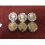 2006 ROYALTY SILVER PROOF COINS FROM JERSEY, GIBRALTAR, SOLOMONS ETC, ALL IN CAPSULES,