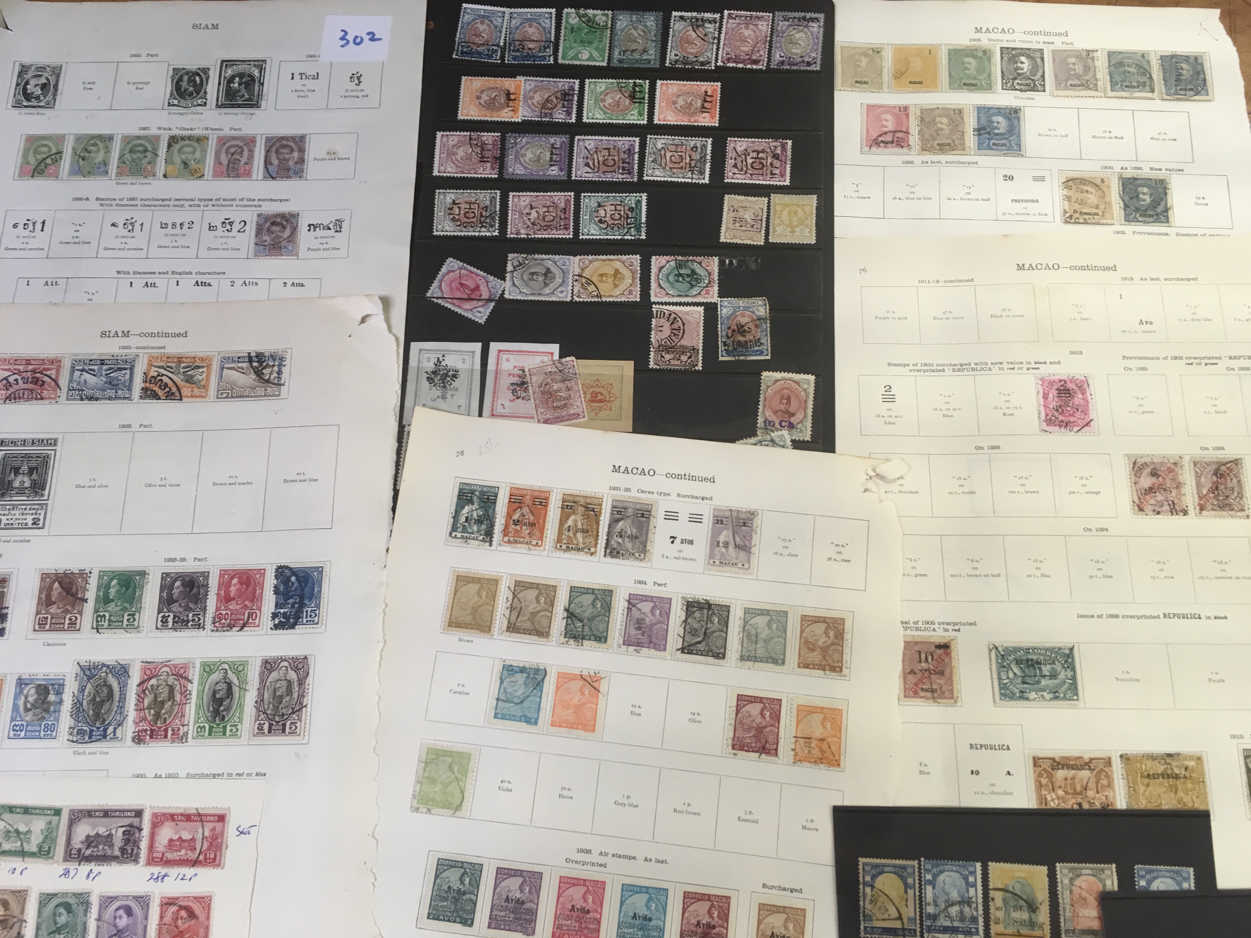 FILE BOX ASIA WITH THAILAND, MACAU, PERSIA, NEPAL, ETC.