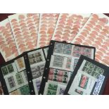 EGYPT: FILE BOX VARIOUS IN A STOCKBOOK AND LOOSE, 1940s-50s, ISSUES IN MINT BLOCKS,