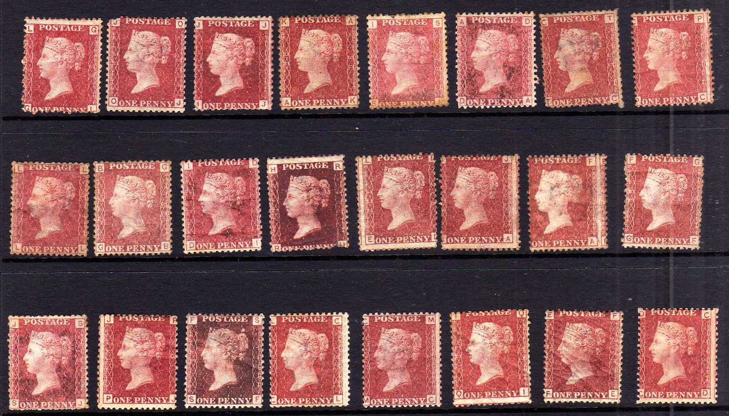 GB: 1841-79 LINE ENGRAVED UNUSED OR OG SELECTION FROM 1841 2d (DEFECTIVE), 1d PLATES (29), - Image 3 of 3