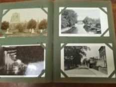 SUFFOLK: ALBUM WITH A COLLECTION BRANDON POSTCARDS, ALSO BURWELL (CAMBS.