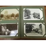 SUFFOLK: ALBUM WITH A COLLECTION BRANDON POSTCARDS, ALSO BURWELL (CAMBS.