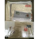 FILE BOX WITH EUROPEAN RAILWAY RELATED COVERS AND CARDS, MANY TPO CANCELS FROM HUNGARY, ROMANIA,