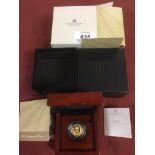 GOLD COINS: GB 2021 CHRISTMAS SIX PENCE FINE GOLD PROOF IN BOX WITH CERTIFICATE