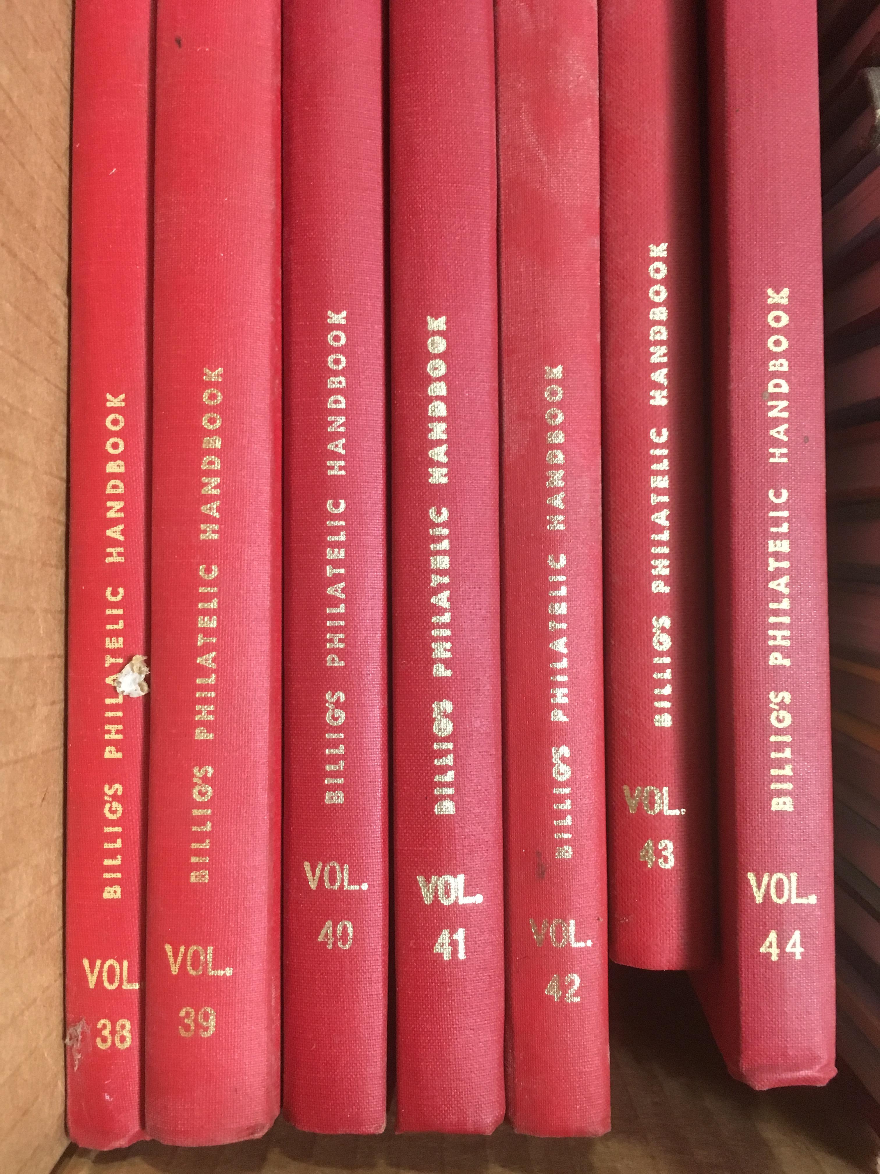 BOX WITH BILLIG PHILATELIC HANDBOOKS VOLUMES 1-44 EXCLUDING VOLUME 6, - Image 5 of 5