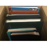 BOX WITH VARIOUS IN SIX VOLUMES, NEW ZEALAND WITH MINISHEETS, OMNIBUS ISSUES,