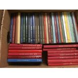 BOX WITH BILLIG PHILATELIC HANDBOOKS VOLUMES 1-44 EXCLUDING VOLUME 6,