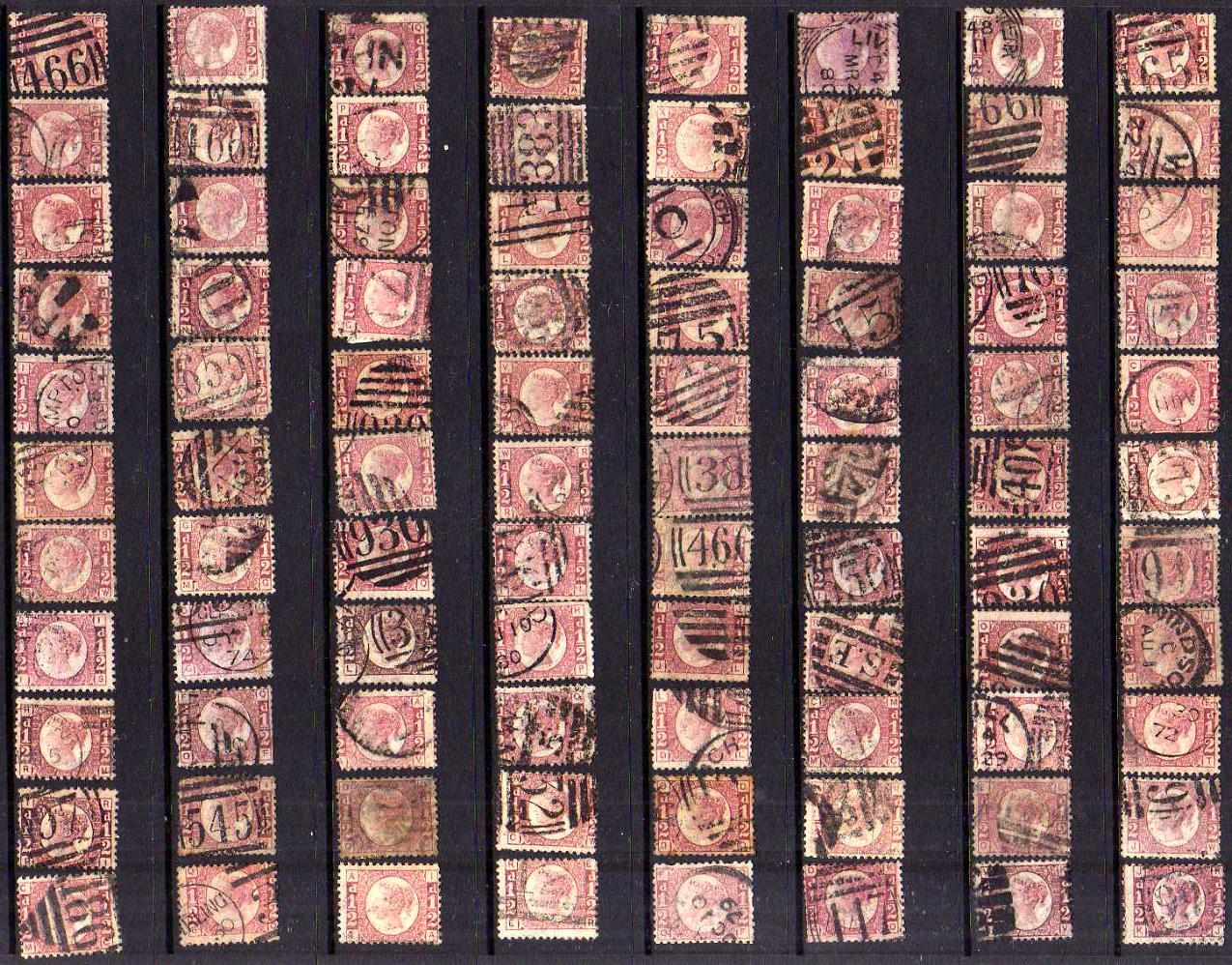 GB: 1870 ½d BANTAMS AND 1½d USED SELECTION INCLUDING ½d PLATE 9 (FAULTS), A FEW ON PIECES OR COVERS, - Image 3 of 6