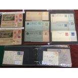 FILE BOX OF EUROPEAN COVERS, CARDS AND STATIONERY WITH MONTENEGRO UNUSED STATIONERY, ROMANIA,