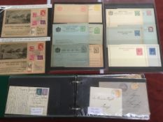 FILE BOX OF EUROPEAN COVERS, CARDS AND STATIONERY WITH MONTENEGRO UNUSED STATIONERY, ROMANIA,