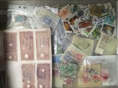 INDIA: FILE BOX WITH QV TO 1970s ON LEAVES FROM VARIOUS COLLECTIONS, STOCKCARDS, IN PACKETS,