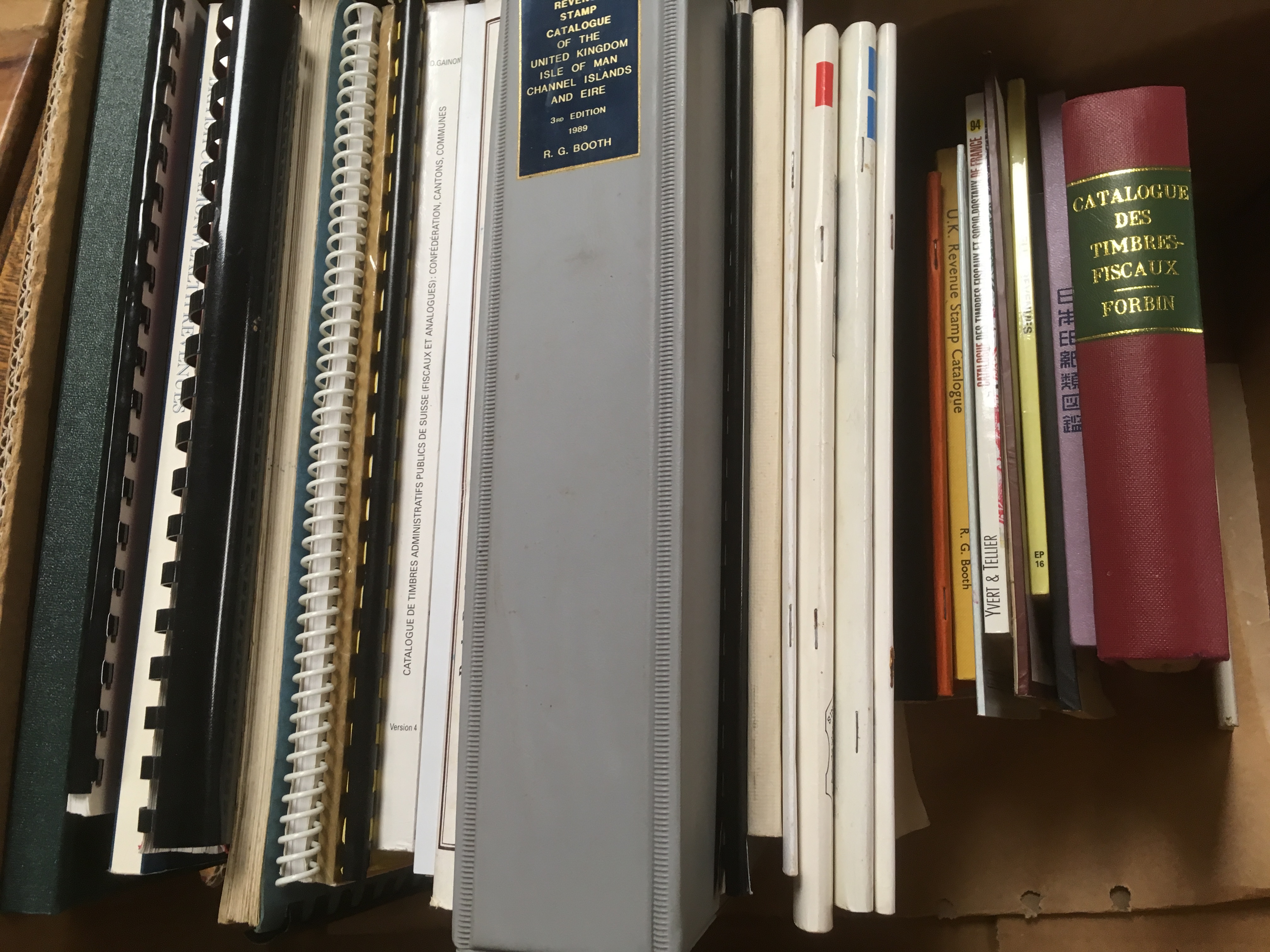 BOX OF PUBLICATIONS RELATING TO REVENUES,