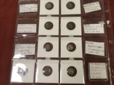 SMALL COLLECTION c180-500 AD WESTERN INDIA DRACHM SILVER COINS,