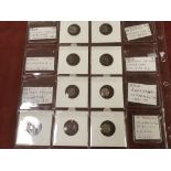 SMALL COLLECTION c180-500 AD WESTERN INDIA DRACHM SILVER COINS,