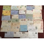 PACKET OF MAINLY EUROPEAN COVERS AND CARDS, PAPAL STATES, BELGIUM, BULGARIA, MAURITANIA, ETC.