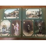 ALBUM OF OVERSEAS POSTCARDS, NETHERLANDS, MALTA, EGYPT, SINGAPORE,